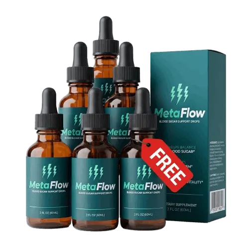 MetaFlow Liquid Blood Sugar Support Drops Bottle